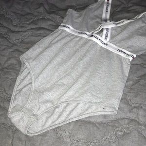tommy hilfiger criss cross bodysuit